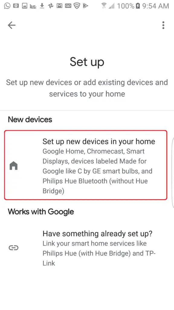 set up devices in your home