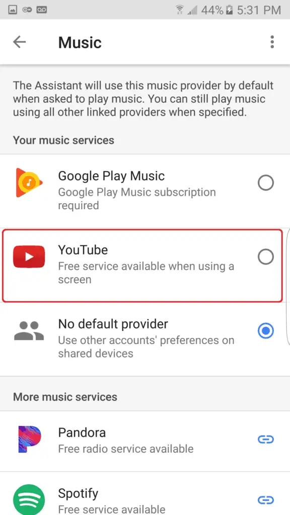 free music for google home