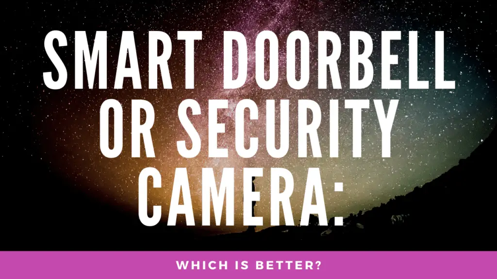 smart doorbell or security camera